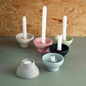 Zuperzozial Double-up Kandelaar ( Bamboe- En Maisvezel )