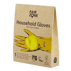 Fair Zone Huishoudhandschoenen Rubber Yellow