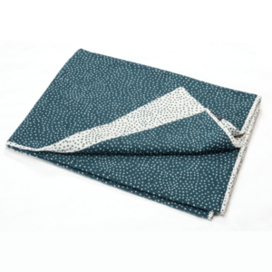 David Fussenegger Plaid Velvet Small Dots Petrol 135 x 200 cm