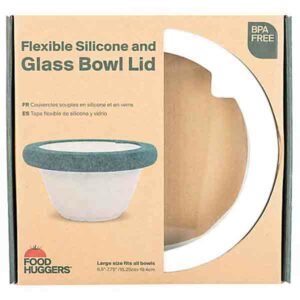 Food Huggers Flexibel Schaal Deksel Silicone en Glass