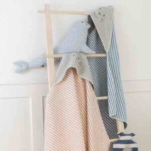 David Fussenegger Juwel  Babydeken met Capuchon Strepen 80x80 cm