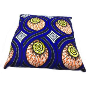 Huisgemaakt Kussen African Print Blue