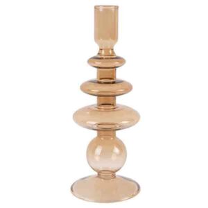 Present Time Kandelaar Ringen Glas Sand