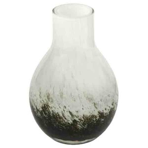 Home Delight Vaas Rocky Glas Black / White