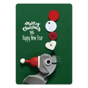 Ansichtkaarten Kerst Plastic Fish