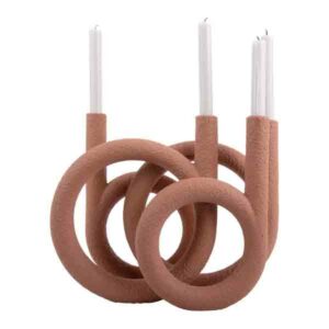 Pt, Kandelaar Rings Terra Cotta