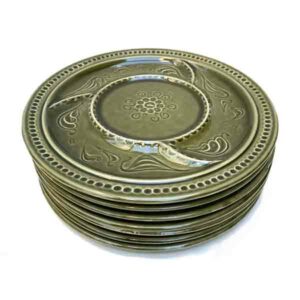 Vintage Fonduebord 70's Aardewerk