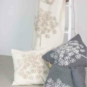 David Fussenegger Bloemscherm Plaid 150x200 cm en Kussen 50 x 50 cm