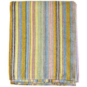 Klippan Deken Organic Cotton Chenille Miami Multicolor Stripes 130 x 170 cm