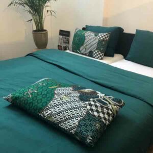 Huisgemaakt Kussen Java Mixed Prints Green