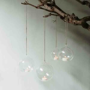 Leeff Hangende Theelichthouder Glas