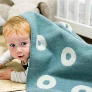 Klippan Wiegdeken Rings, Merinowol 60% & Lamswol 40%