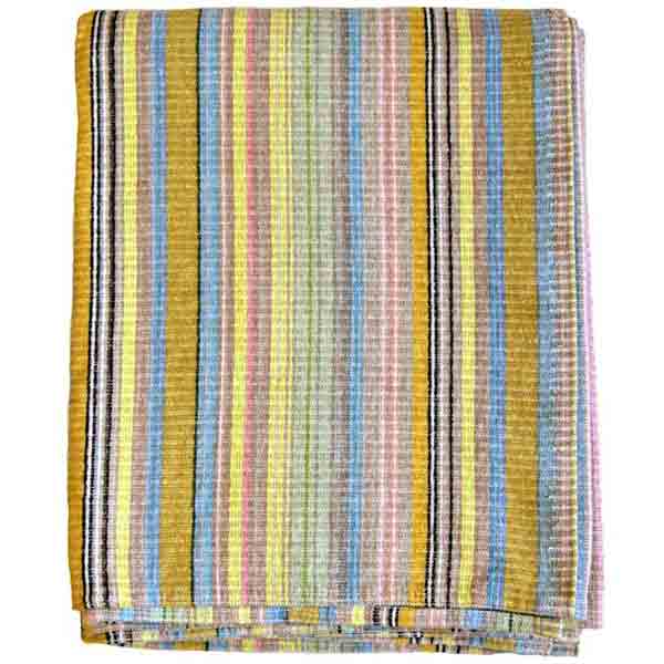 Klippan Deken Organic Cotton Chenille Miami Multicolor Stripes 130 x 170 cm