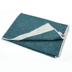 David Fussenegger Plaid Velvet Small Dots Petrol 135 x 200 cm